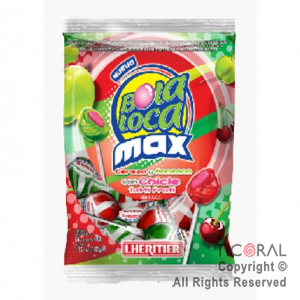 CHUPETIN BOLALOCA MAX CEREZA Y MANZANA X 24 UNIDADES (18GR C/U)  X 1